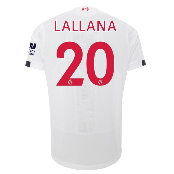 Camiseta Liverpool NO.20 Lallana 2ª 2019/20 Blanco